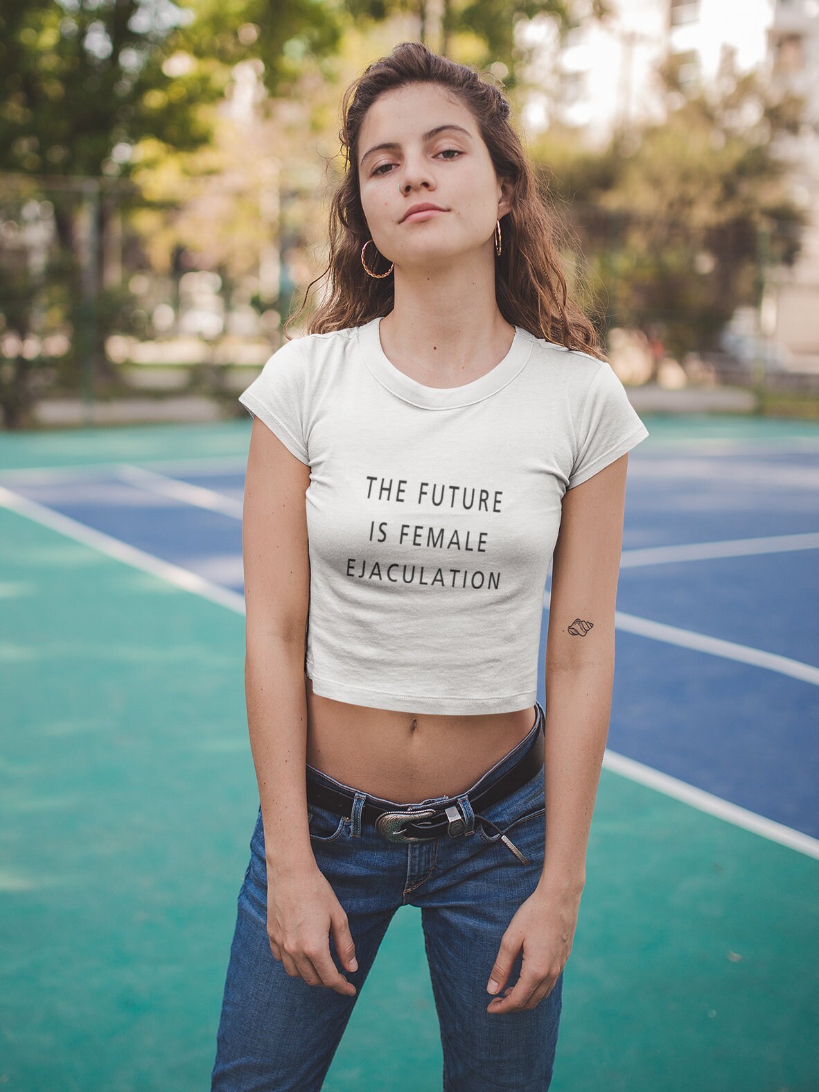 The Future is Female Ejaculation Crop Top Feminist Etsy