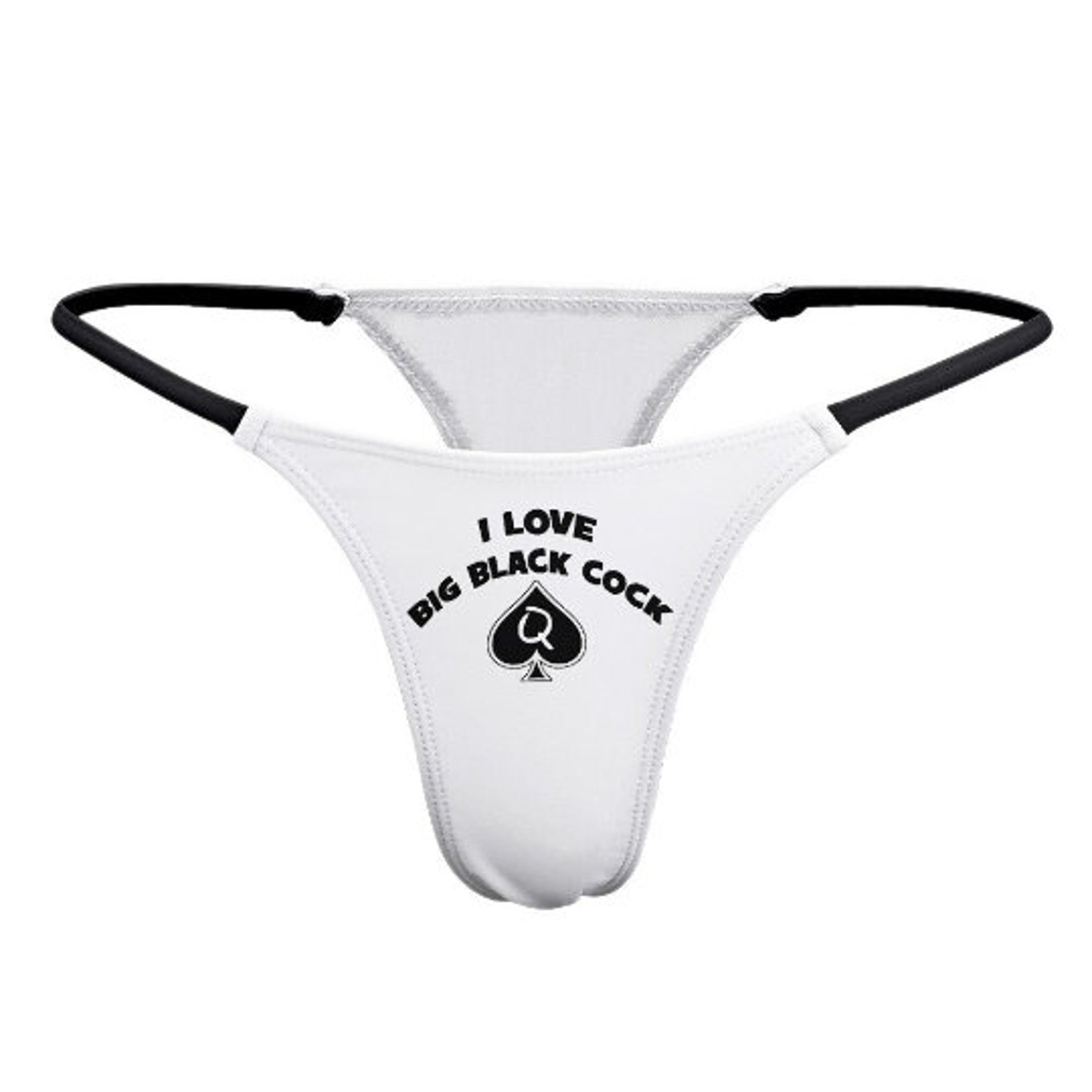 I Love Big Black Cock Thong Bbc Panties Big Black Cocks Etsy Uk