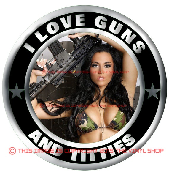 Topless Women Shooting Guns