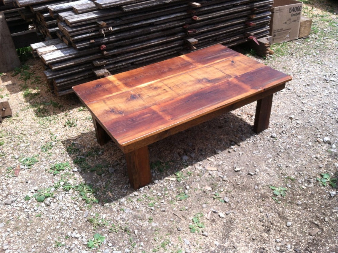 Coffee Table Custom Built Reclaimed Pine Fir Maple Oak Etsy