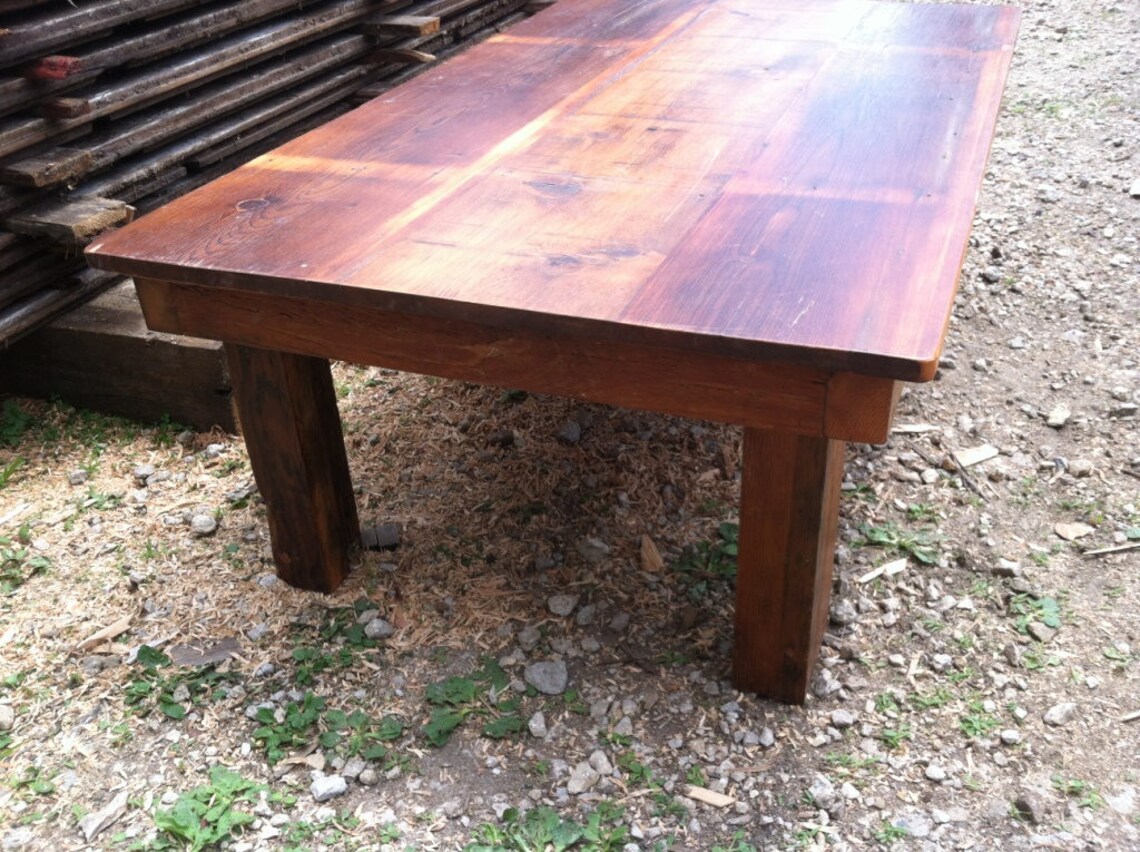 Coffee Table Custom Built Reclaimed Pine Fir Maple Oak Etsy