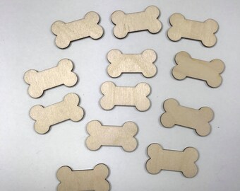 Dog bone blanks Dog Shapes Bone wooden shapes Wood Blanks Wooden Blanks Dog bone cutouts Animal Shapes Animal cutouts