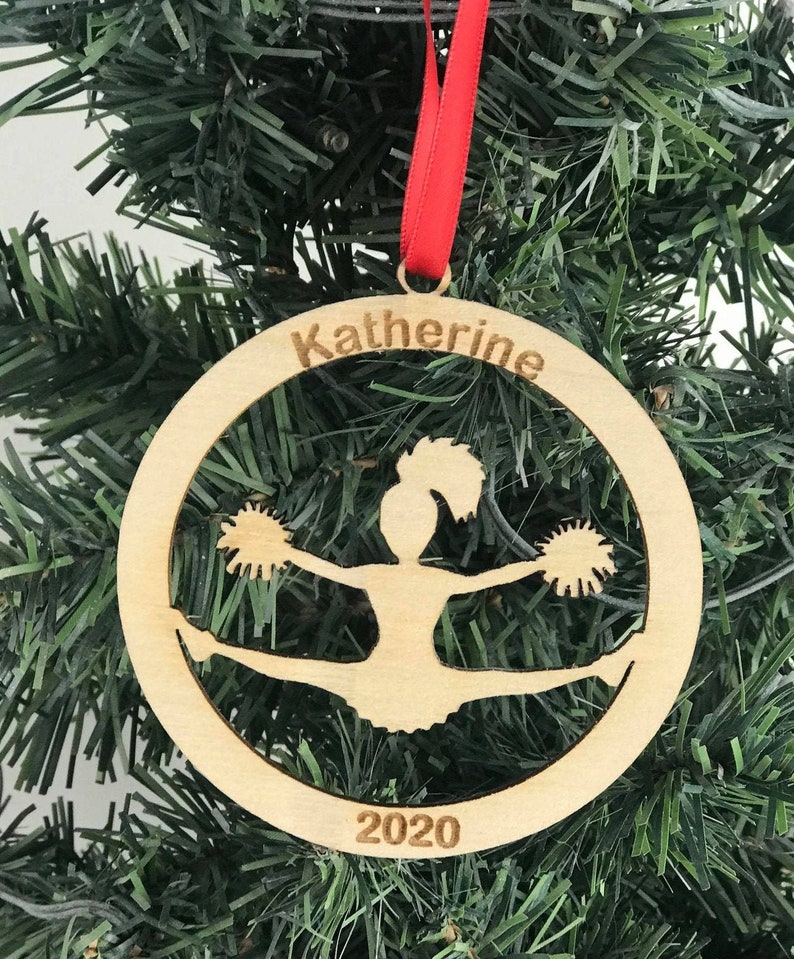 Cheerleader Ornament Cheer Ornament Personalized Ornament Etsy