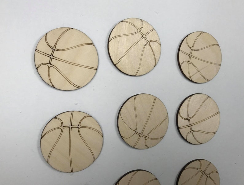 Basketball Cutouts Basketball Shapes Sports Cutouts Wood Etsy