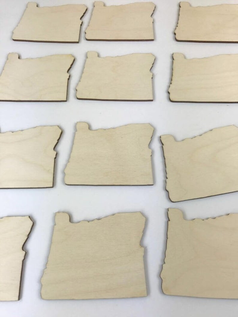 Oregon Cutouts Wooden Cutouts Wooden Blanks Wood State Cut Etsy