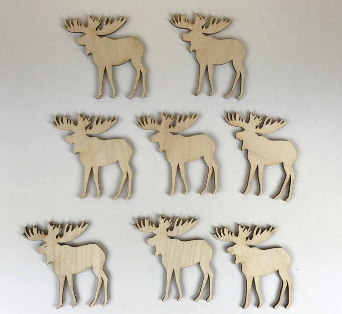 Moose Wood Cut Out Moose Shape Cut Out Moose Shape Cut Outs Etsy