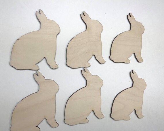 wooden rabbits