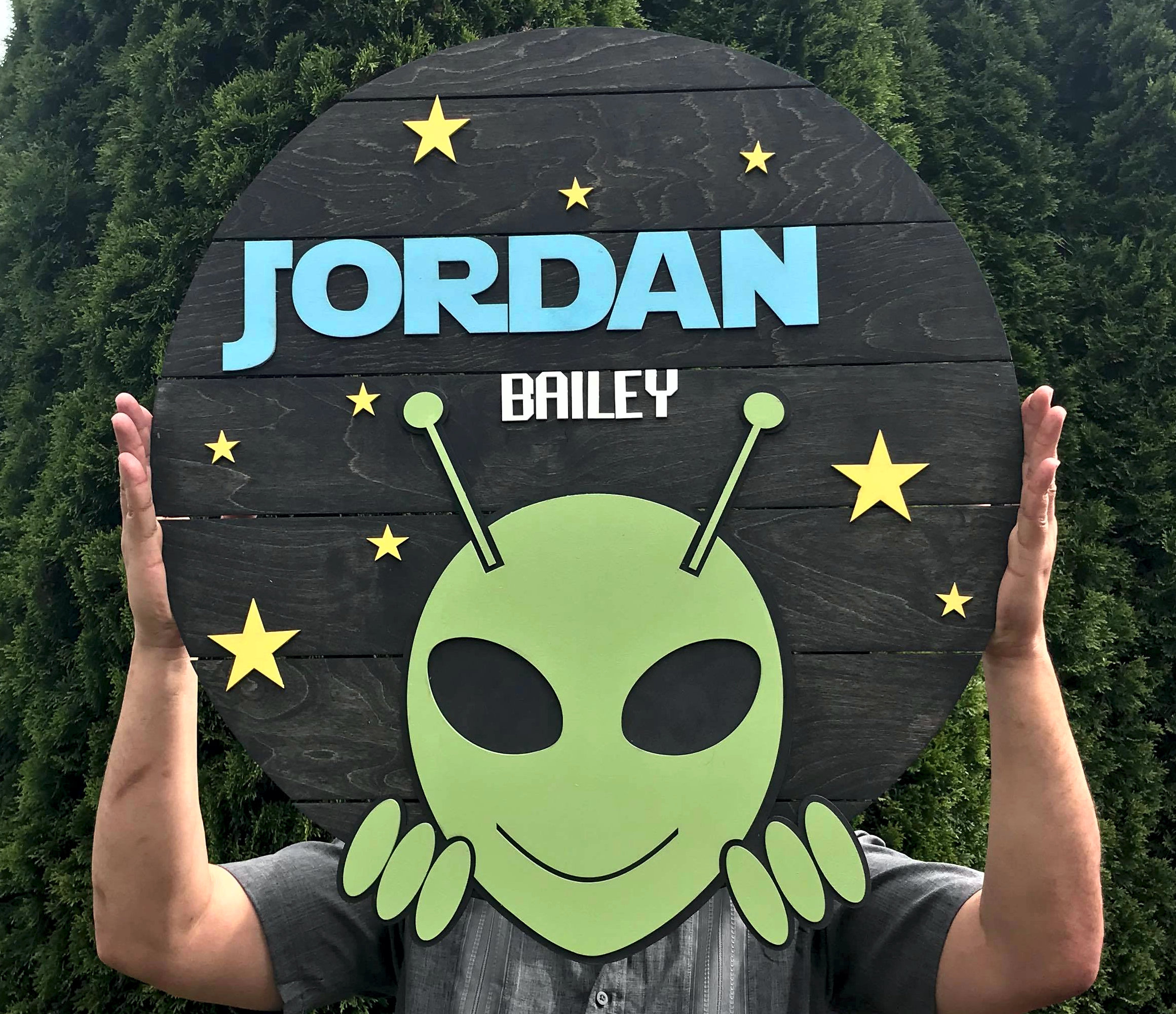 Alien Name Sign Outer Space Sign Extraterrestrial Sign UFO Etsy