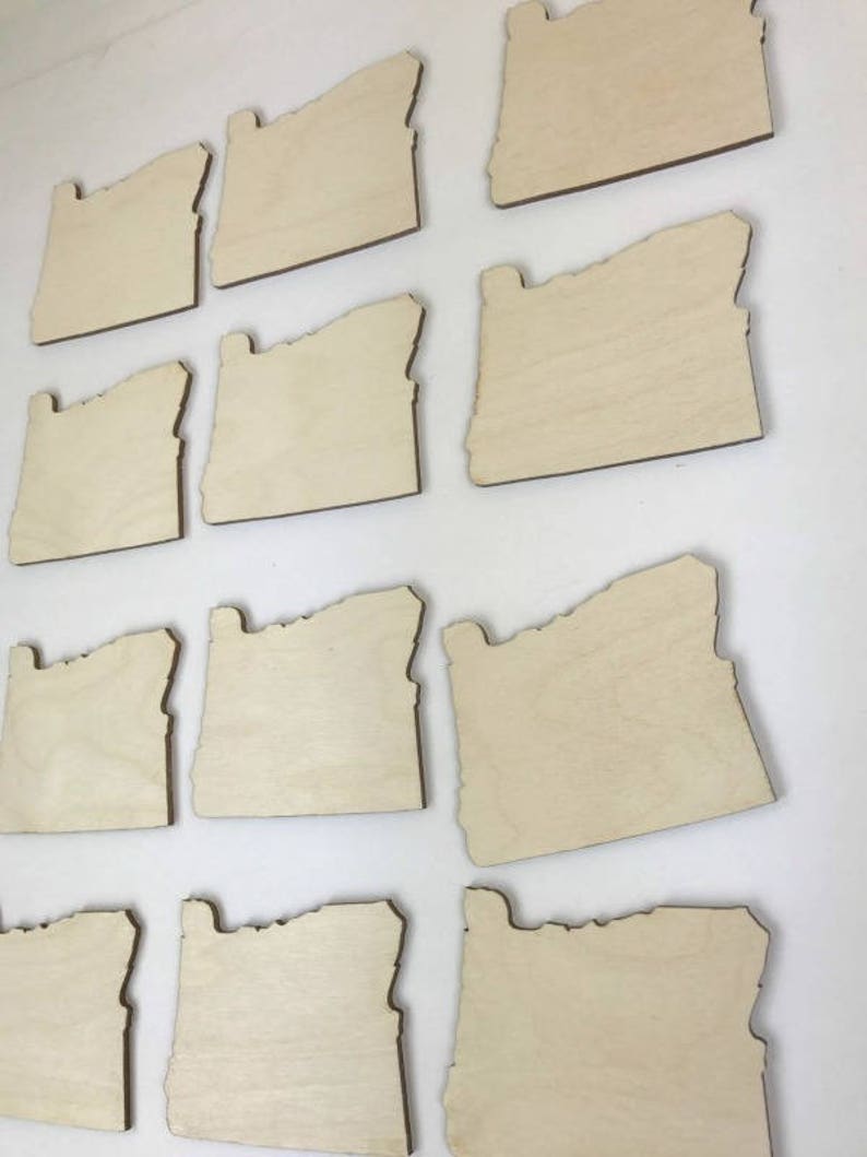 Oregon Cutouts Wooden Cutouts Wooden Blanks Wood State Cut Etsy