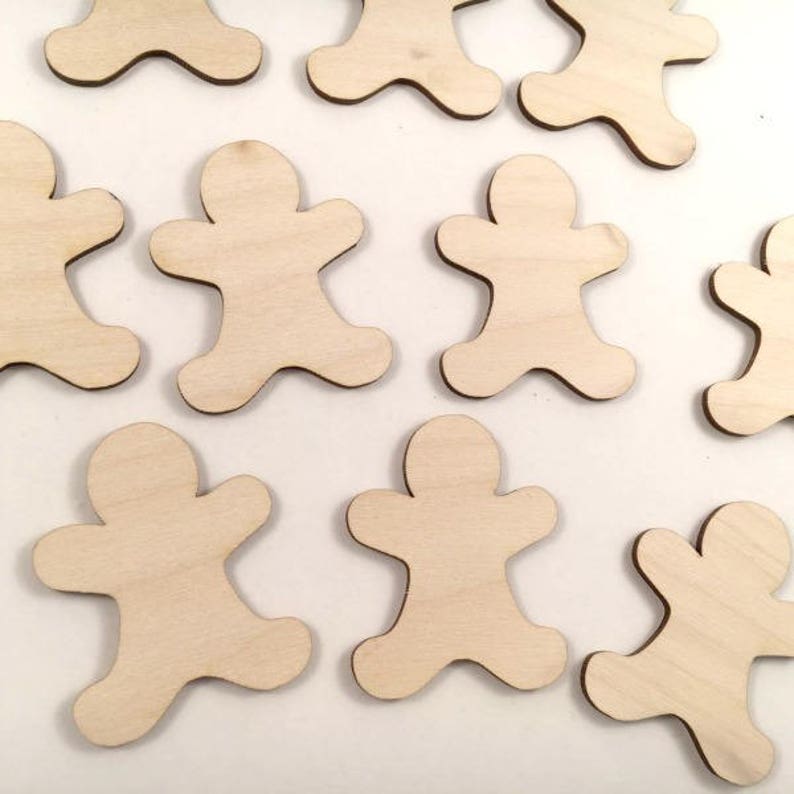 Gingerbread Man Wood Cut out Wood Blanks Christmas Cut out Etsy