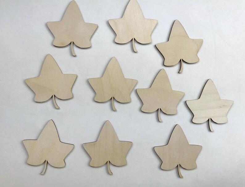 Wood Leaf Cutouts Fall Cutouts Wooden Leaf Blanks Wooden Etsy