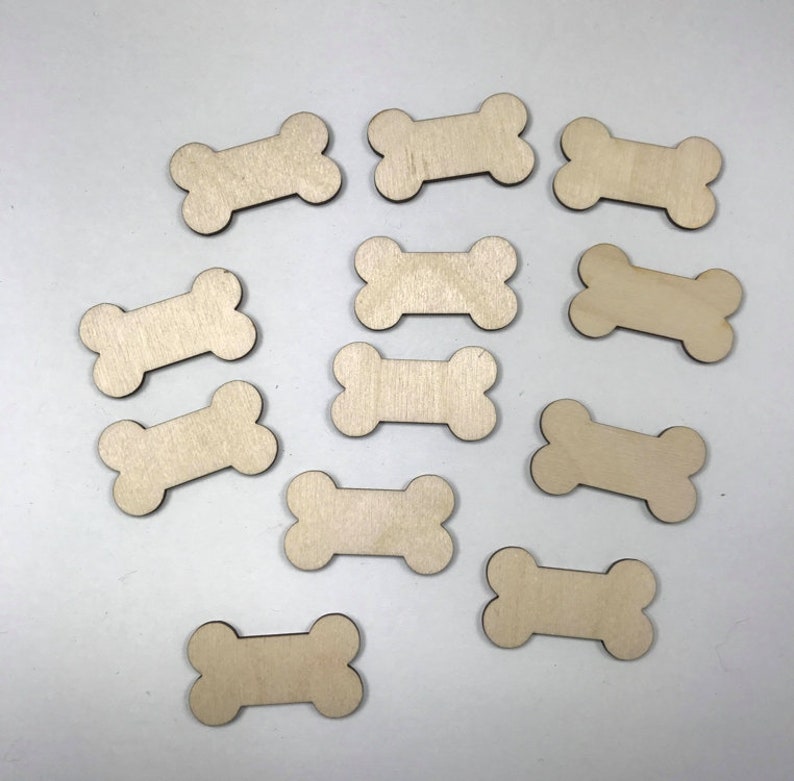 Dog bone blanks Dog Shapes Bone wooden shapes Wood Blanks Wooden Blanks Dog bone cutouts Animal Shapes Animal cutouts