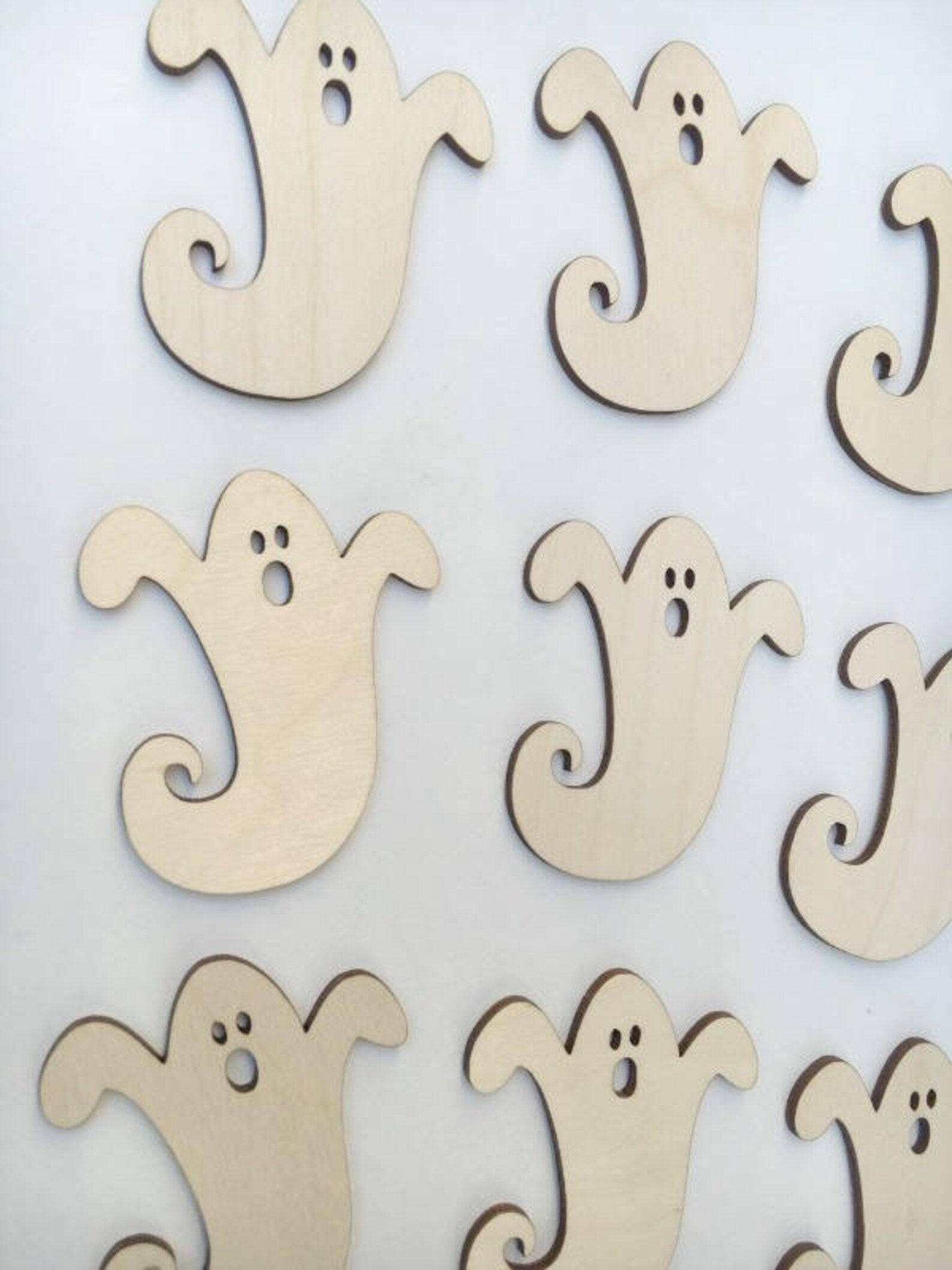 Wooden Ghosts Wood Ghosts Ghost cutouts Halloween Cutout Etsy