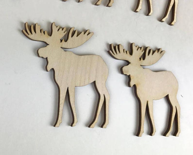Moose Wood Cut Out Moose Shape Cut Out Moose Shape Cut Outs Etsy