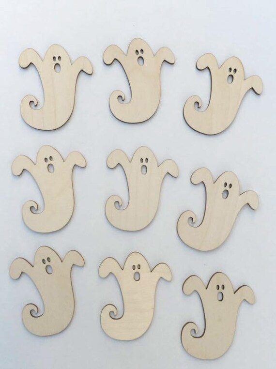 Wooden Ghosts Wood Ghosts Ghost Cutouts Halloween Cutout | Etsy