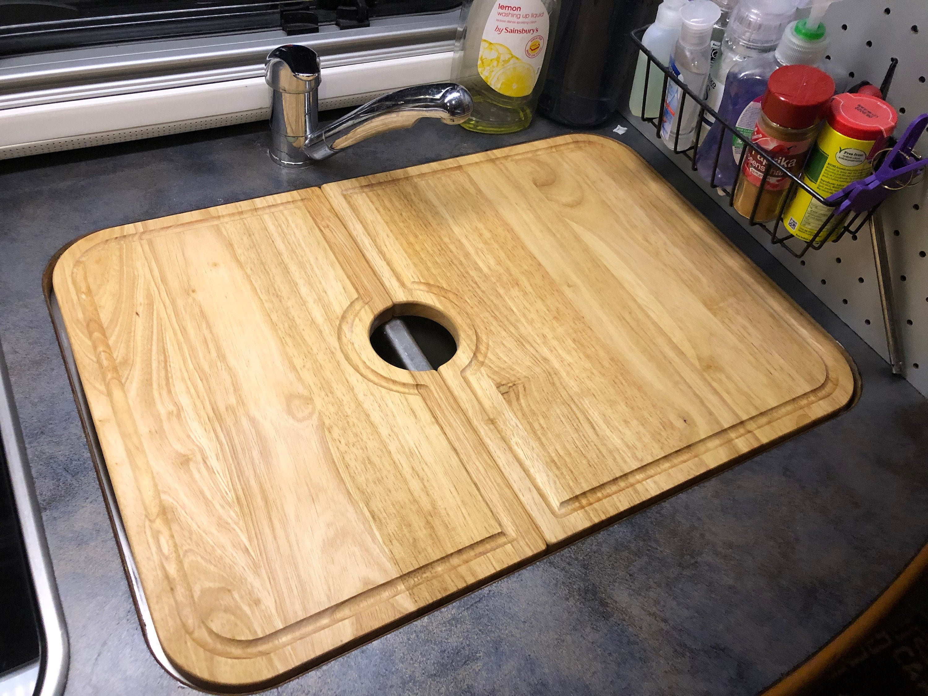 Custom Fit RV Camper Sink Cover Cutting Board 