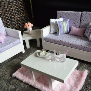 18&quot; Doll Furniture. Living Room - Violet Set