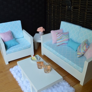 18&quot; Doll Furniture. Living Room - Scarlett Set