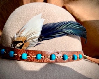 Sombrero De Banda De Plumas - Cuervo