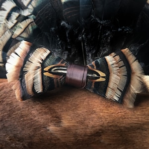 The Stag - Turkey & Pheasant Feather Bow Tie
