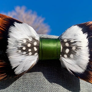 Oliver- pheasant, duck, goose, Guineafowl feather bow tie