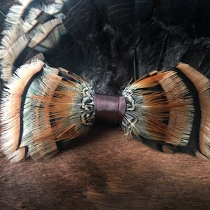 Morty - Turkey & Pheasant Feather Bow Tie
