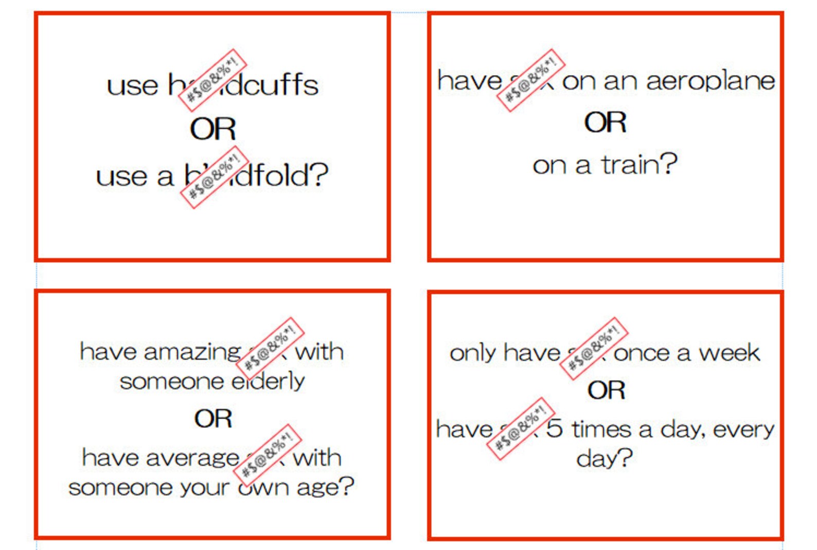 Explicit "would You Rather?" Game for Adults! Perfect for Couples, Hen