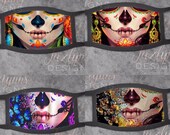 Sugar skull mask Day of the dead dias de los muertos beautiful skull women