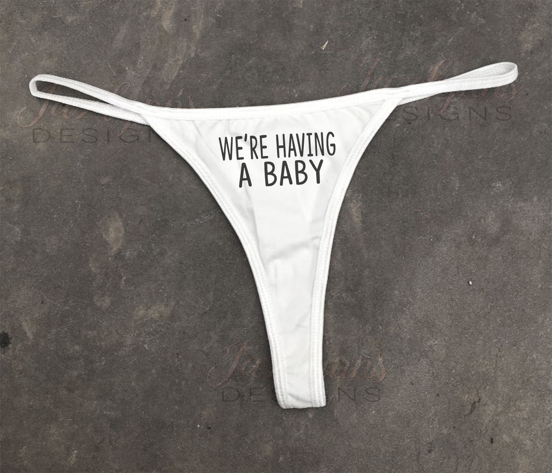 pregnancy-announcement-were-having-a-baby-thong-wedding-gift