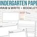Printable Kindergarten Paper, Primary Write &amp; Draw Templates, Printable ...