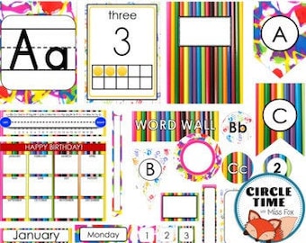 Printable Art Classroom Decor, Art Theme Elementary Classroom Decorations, Kindergarten Classroom Decor, Preschool Classroom Decor