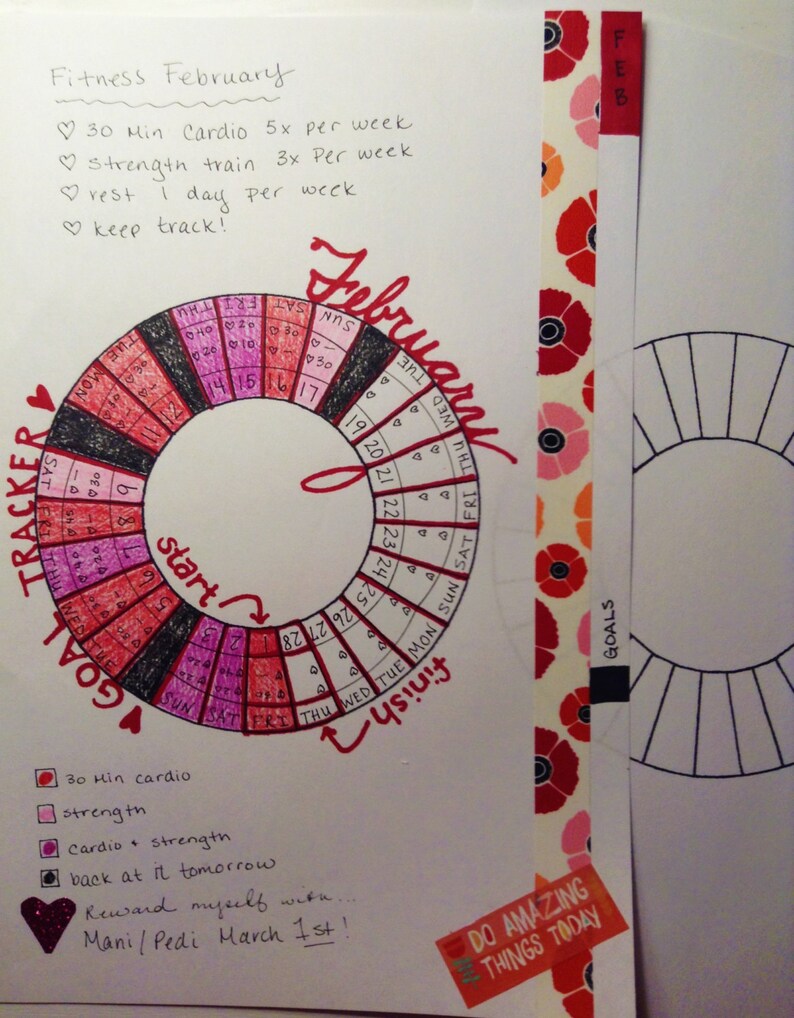 Unique Wheel Calendar for Bujo Printable Inserts Bullet | Etsy