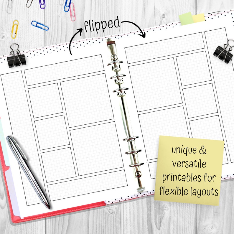 Printable Bullet Journal Trackers &amp; Planner Templates Hand - Etsy