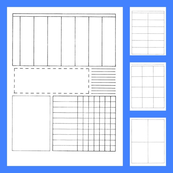 bullet journal style printable planner teacher lesson plans etsy