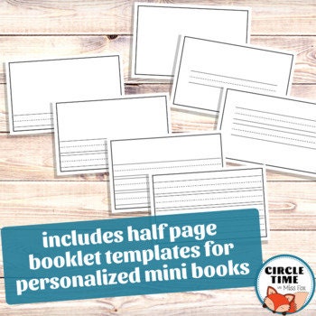Printable Kindergarten Paper, Primary Write &amp; Draw Templates, Printable Booklet Template, Large ...