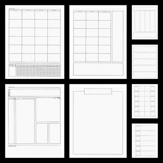 bullet journal template printable