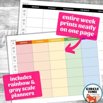 Google Docs Lesson Plan Template EDITABLE, Weekly Teacher Planner ...