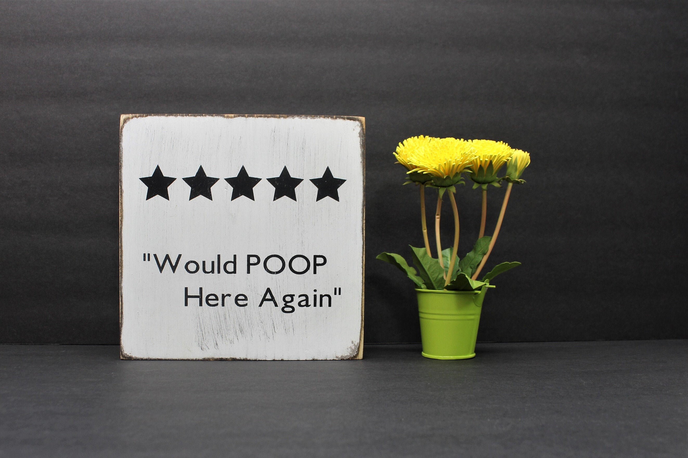 Five Stars Would Poop Here Again Poop Here Again Poop Quote Etsy