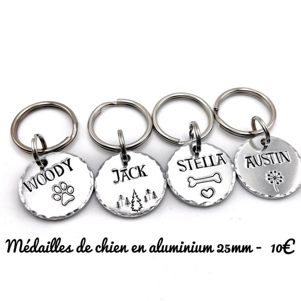 Médaille de Chien Simple, Médaille Personnalisée pour Chiot