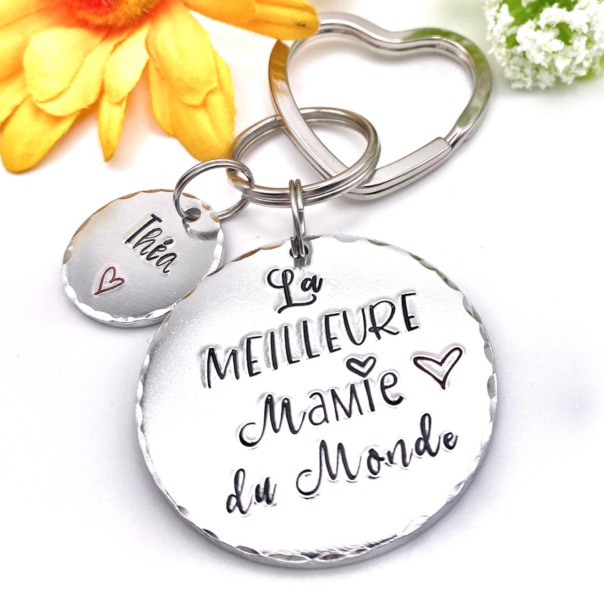 French Mamie Keychain, Mamie Cadeau, Mamie Porte Clé, Cadeau De