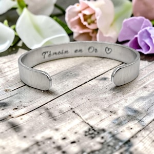Bracelet Témoin - Bijou pour Témoin - Idée Cadeau Demande Témoin