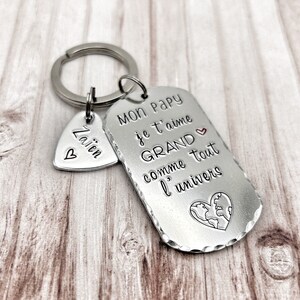 Idée Cadeau Fêtes des Grands-Pères, Porte Clé Fête Papys, Porte Clef Papi