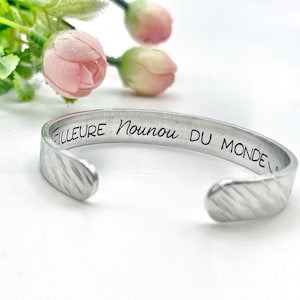 Cadeau Nounou, French Nanny Bracelet, Gift French Nanny, Cadeau Nounou, Nounou en Or