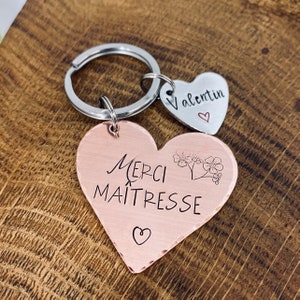 French Teacher Keyring, Gift French Teacher, Cadeau Enseignant