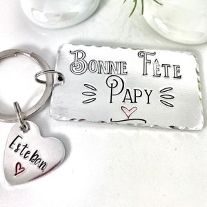 Cadeau Fête des Grands-Pères, Porte Clef Prénoms, Idée Cadeau Personnalisé Papy
