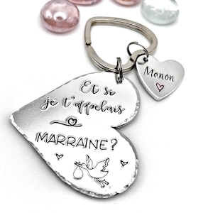 French Marraine Keychain, Marraine Cadeau, Marraine Porte Clé