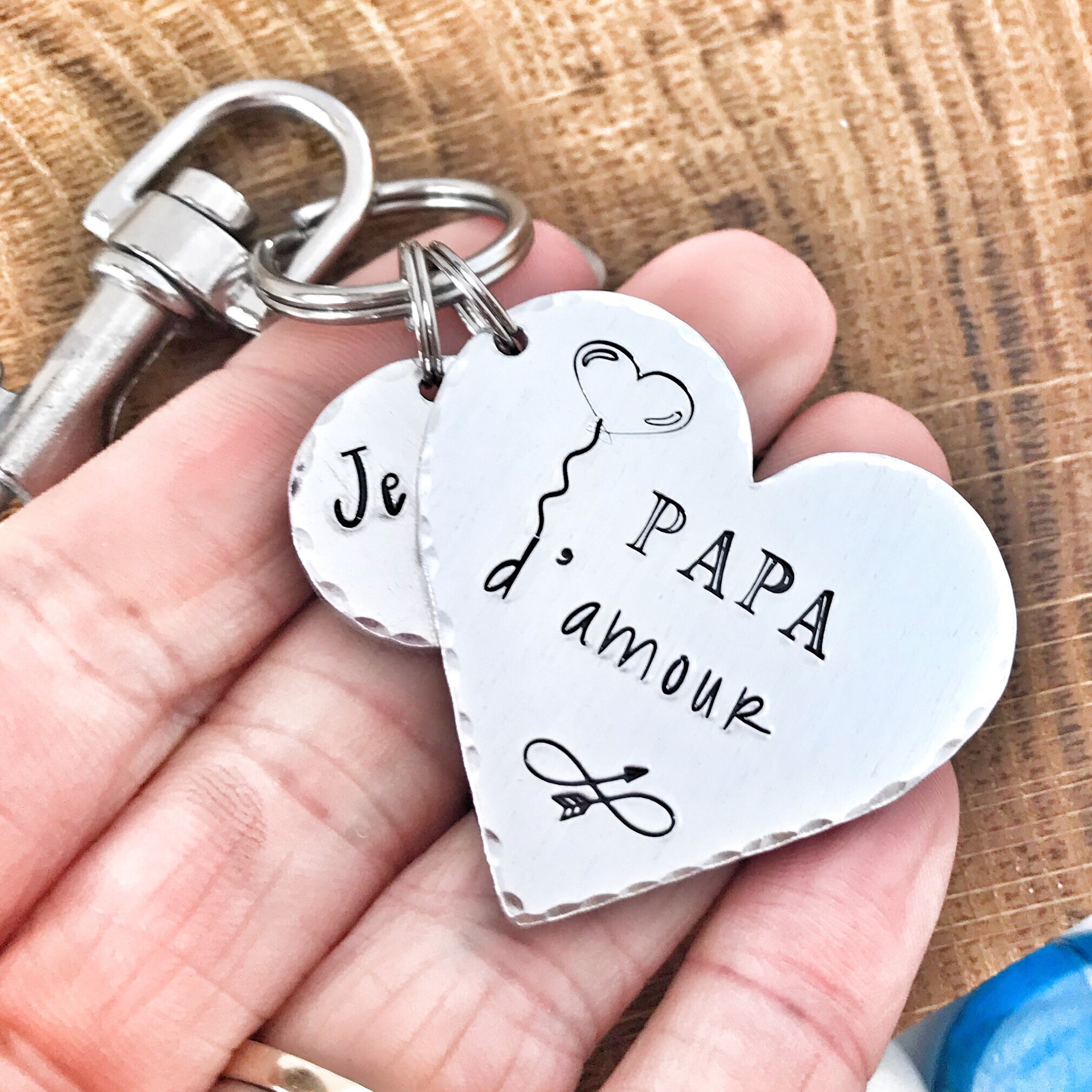 XQXQXZ 2 Pezzi Portachiavi Mamma Papà Regalo Mamma E Papà Regalo