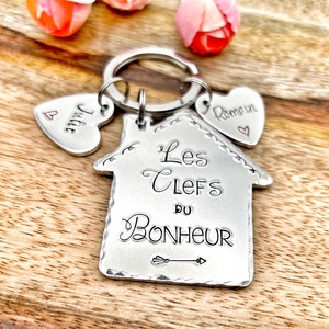 Porte Clé Les Clefs du Bonheur, Porté Clé Nouvelle Maison, Notre chez Nous image 7