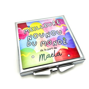 Personalised Mirror, Gift French Godmother, Cadeau Marraine