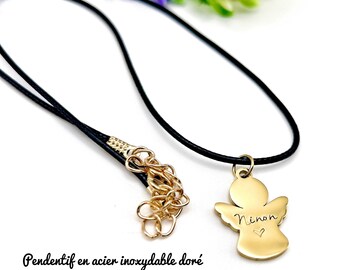 Colar de anjo, colar de luto, pingente de anjo, anjo personalizado, joias de luto,